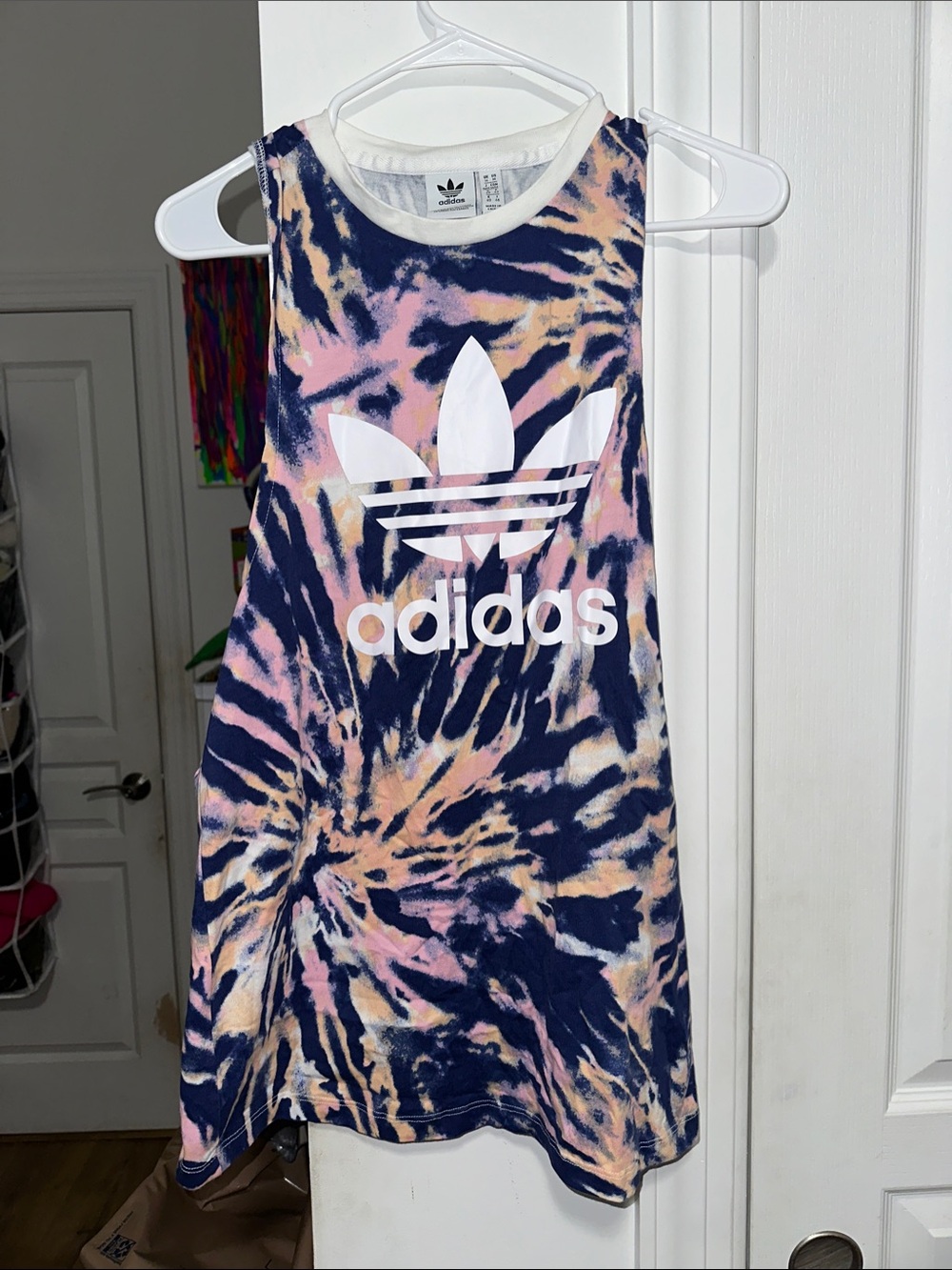 adidas Tie-Dye Trefoil Tank Top